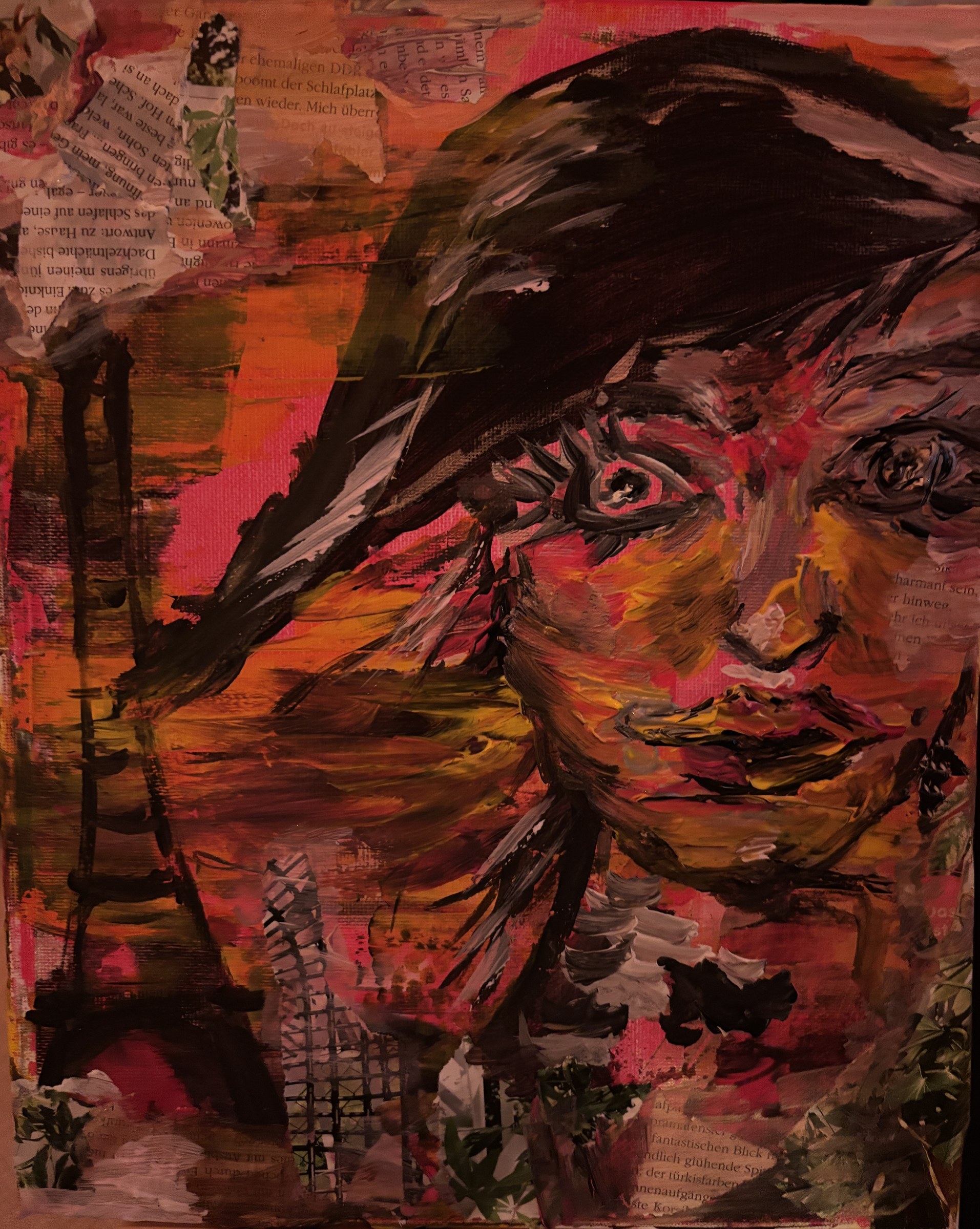 eat, drink & paint – kreatives Kunstwerk aus dem Mal-Workshop bei der Weihnachtsfeier