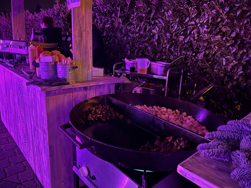 Festliches Catering bei einer Weihnachtsfeier